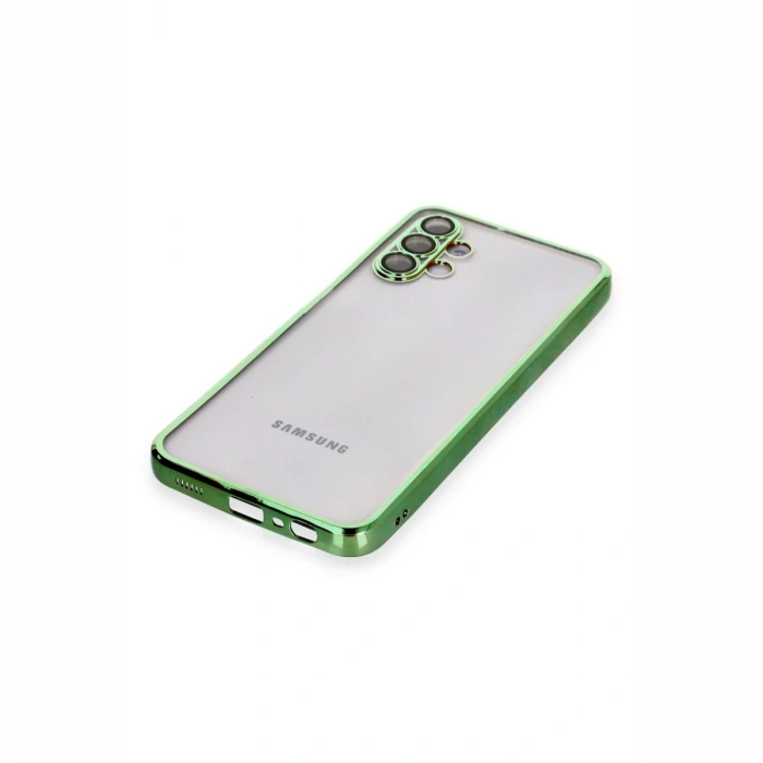 Newface Samsung Galaxy A04S Kılıf Razer Lensli Silikon - Yeşil