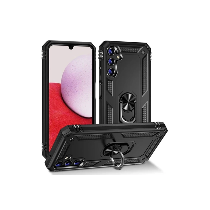Newface Samsung Galaxy A04S Kılıf Sofya Yüzüklü Silikon Kapak