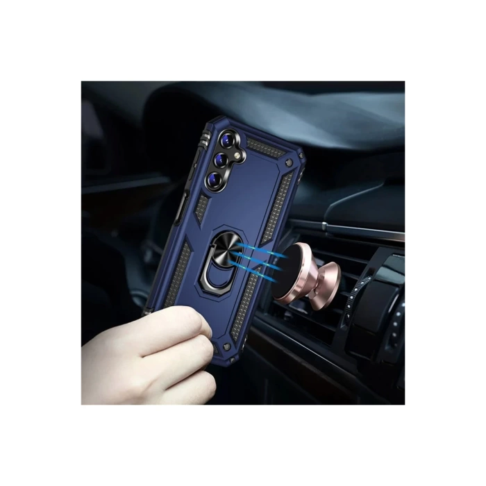 Newface Samsung Galaxy A04S Kılıf Sofya Yüzüklü Silikon Kapak