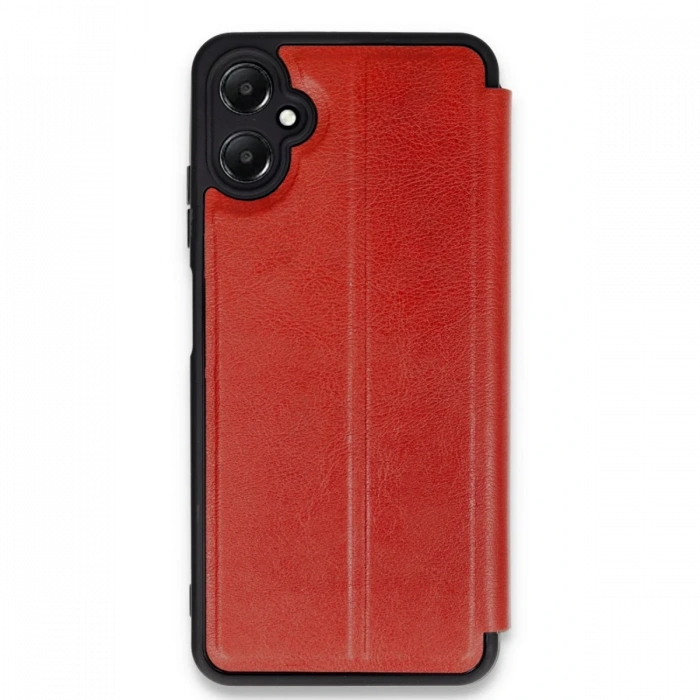 Newface Samsung Galaxy A05 Kılıf Flip Cover - Kırmızı