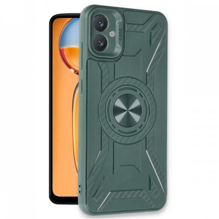 Newface Samsung Galaxy A05 Kılıf Lincoln Silikon - Koyu Yeşil