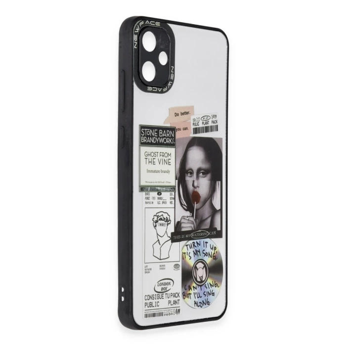 Newface Samsung Galaxy A05 Kılıf Mirror Desenli Kapak