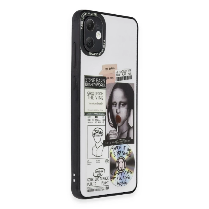 Newface Samsung Galaxy A05 Kılıf Mirror Desenli Kapak