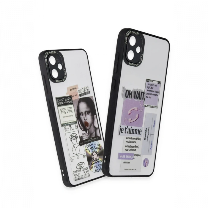 Newface Samsung Galaxy A05 Kılıf Mirror Desenli Kapak