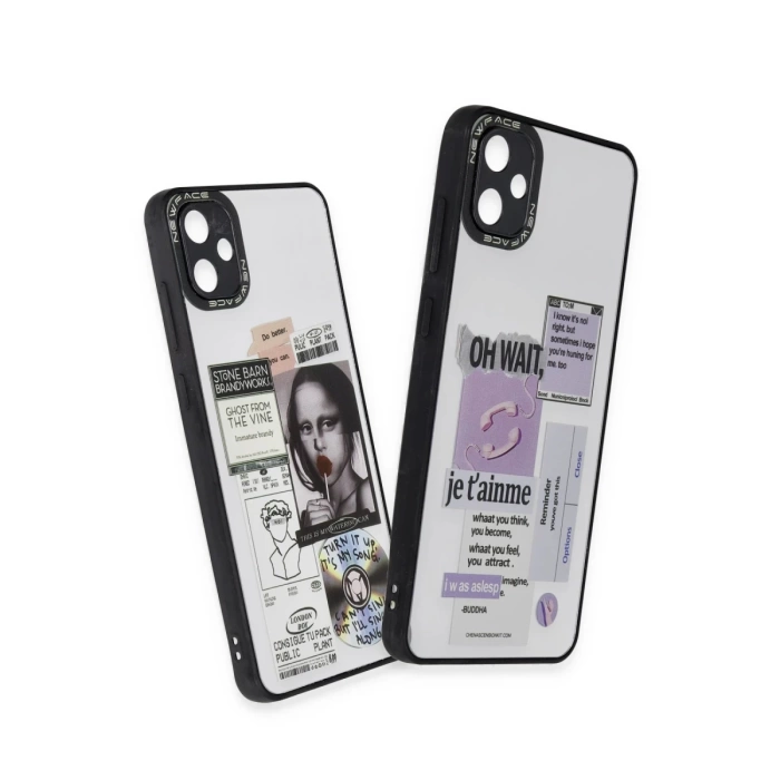 Newface Samsung Galaxy A05 Kılıf Mirror Desenli Kapak