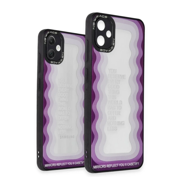 Newface Samsung Galaxy A05 Kılıf Mirror Desenli Kapak