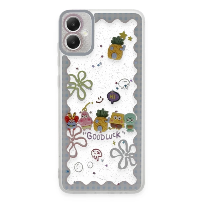 Newface Samsung Galaxy A05 Kılıf Sweet Desenli Silikon Kapak