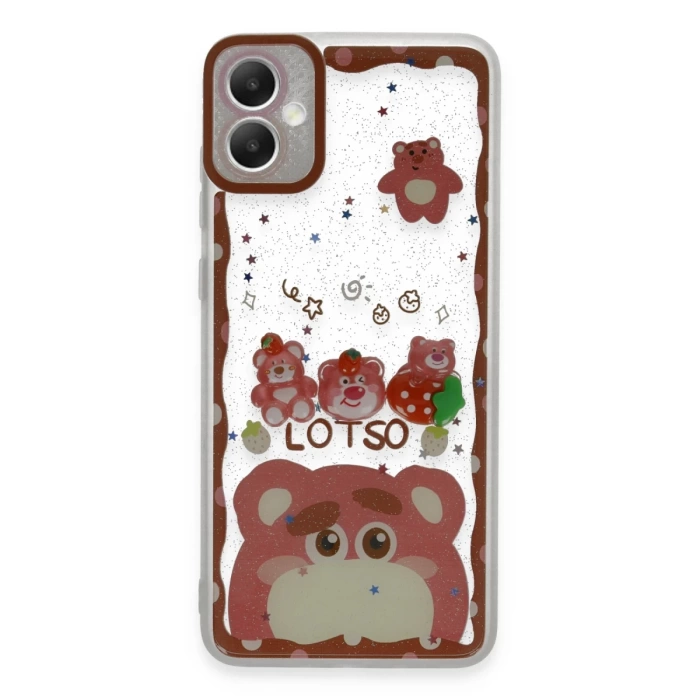 Newface Samsung Galaxy A05 Kılıf Sweet Desenli Silikon Kapak - Pembe