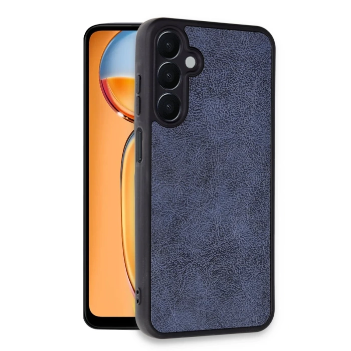 Newface Samsung Galaxy A05S Kılıf Aras Deri Kapak - Lacivert