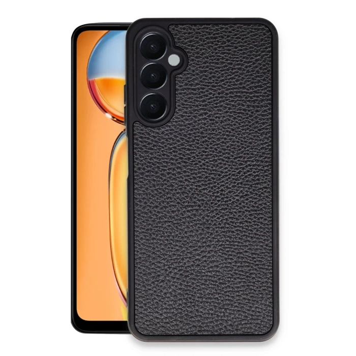 Newface Samsung Galaxy A05S Kılıf Aras Deri Kapak - Siyah