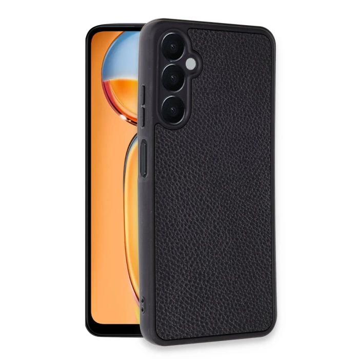 Newface Samsung Galaxy A05S Kılıf Aras Deri Kapak - Siyah