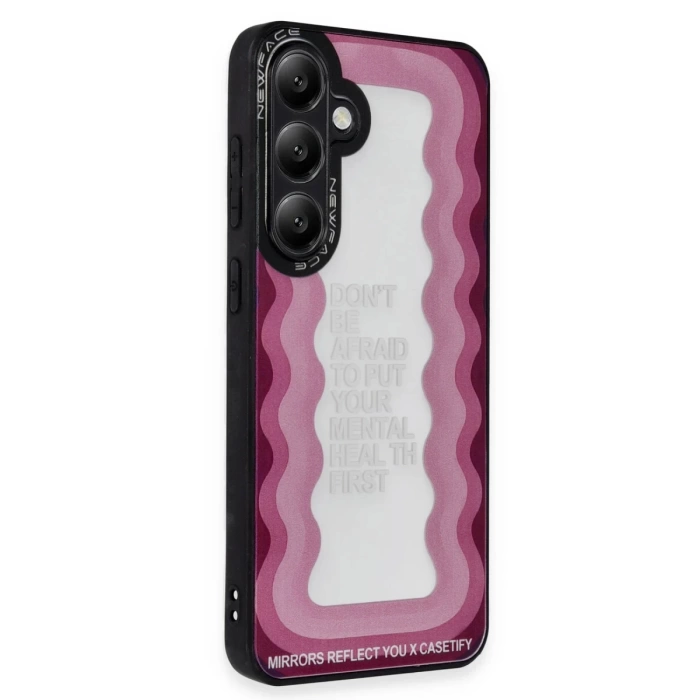 Newface Samsung Galaxy A05S Kılıf Mirror Desenli Kapak - Mirror - 11