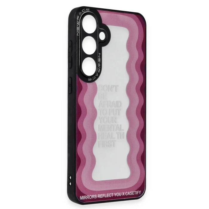 Newface Samsung Galaxy A05S Kılıf Mirror Desenli Kapak - Mirror - 11