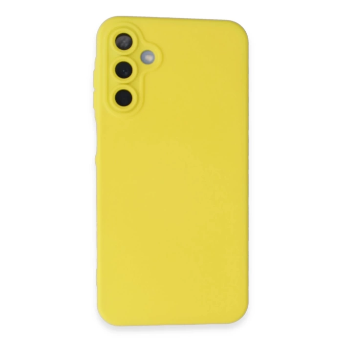 Newface Samsung Galaxy A05S Kılıf Nano içi Kadife Silikon - Sarı