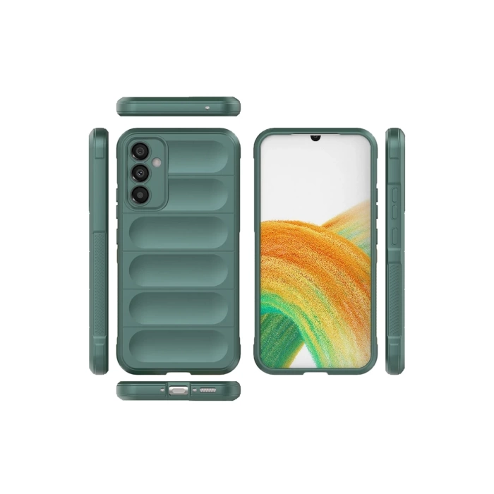 Newface Samsung Galaxy A05S Kılıf Optimum Silikon - Koyu Yeşil