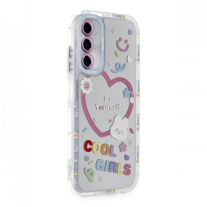 Newface Samsung Galaxy A05S Kılıf Reflexion Desenli Kapak