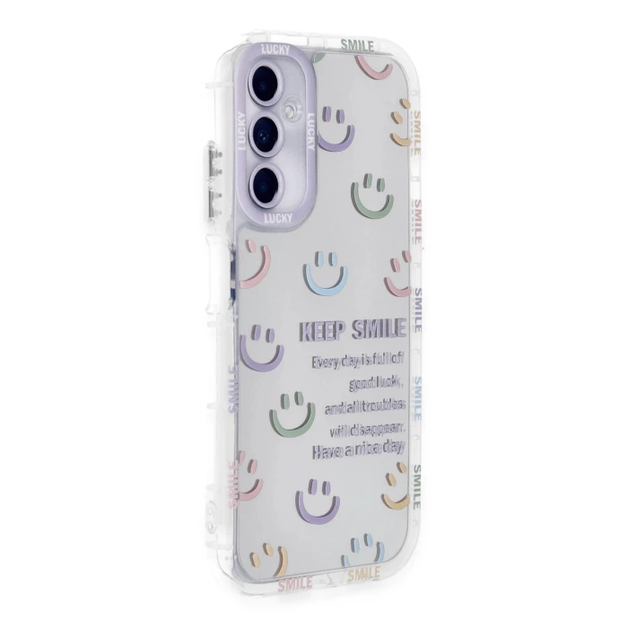Newface Samsung Galaxy A05S Kılıf Reflexion Desenli Kapak