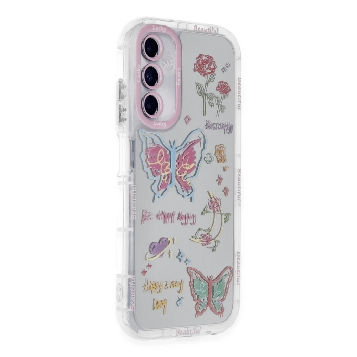 Newface Samsung Galaxy A05S Kılıf Reflexion Desenli Kapak - Desen 8