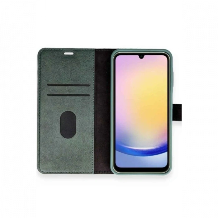 Newface Samsung Galaxy A05S Kılıf Trend S Plus Kapaklı Kılıf - Yeşil