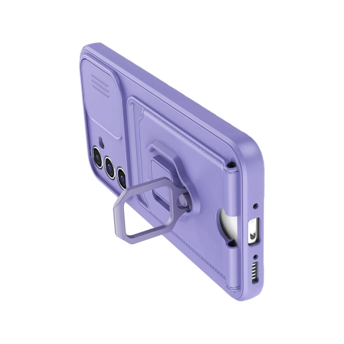 Newface Samsung Galaxy A05S Kılıf Zuma Kartvizitli Yüzüklü Silikon