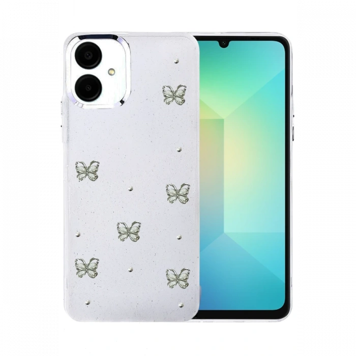 Samsung Galaxy A06 Fiyonk Desenli Kapak