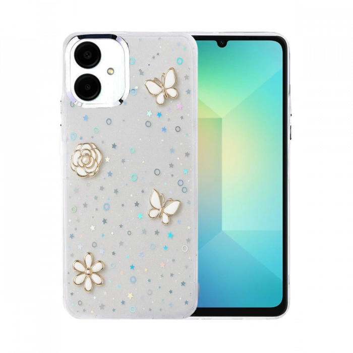 Samsung Galaxy A06 Fiyonk Desenli Kapak