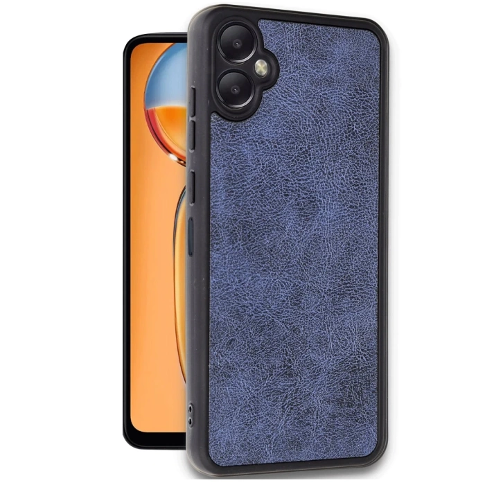 Newface Samsung Galaxy A06 Kılıf Aras Deri Kapak - Lacivert