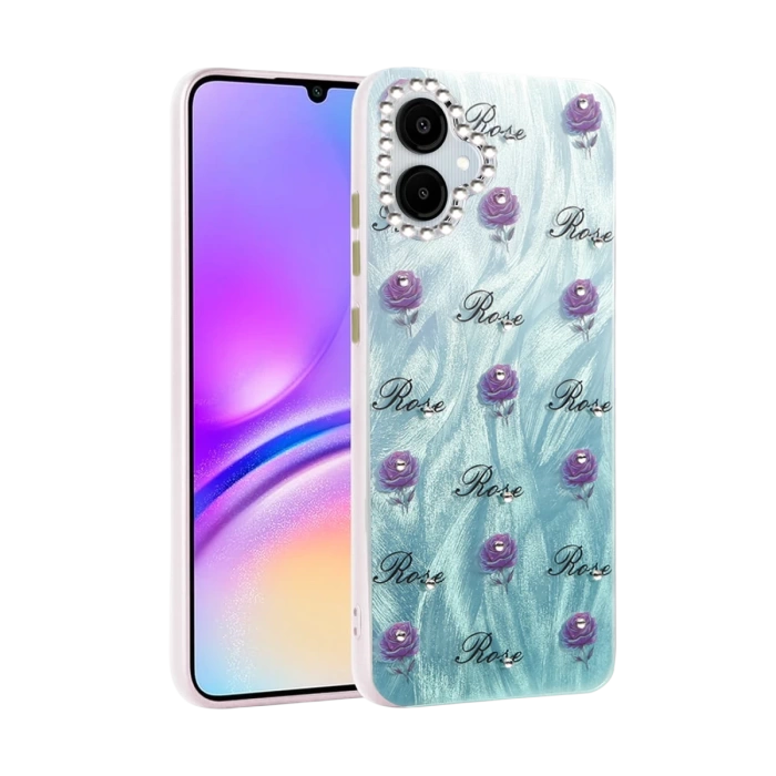 Newface Samsung Galaxy A06 Kılıf Blade Aynalı Desenli Kapak
