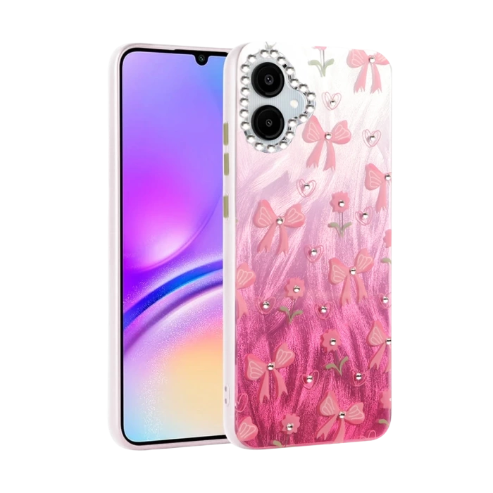Newface Samsung Galaxy A06 Kılıf Blade Aynalı Desenli Kapak