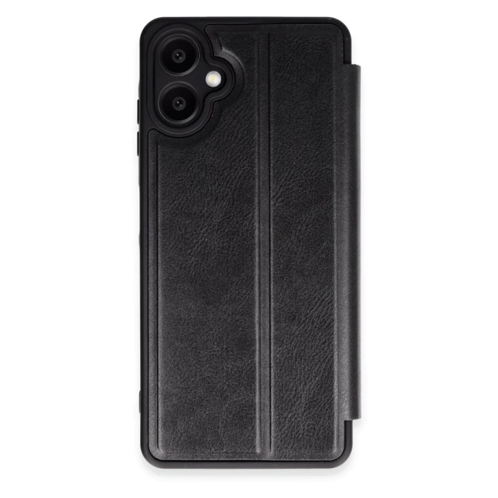 Newface Samsung Galaxy A06 Kılıf Flip Cover - Siyah
