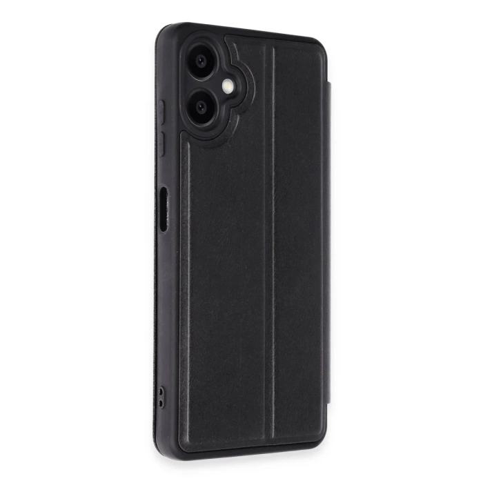 Newface Samsung Galaxy A06 Kılıf Flip Cover - Siyah