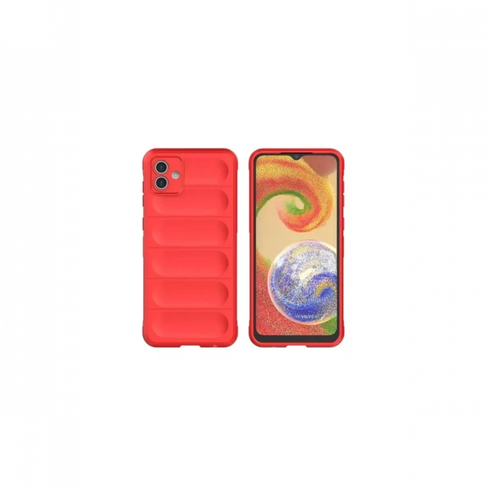 Newface Samsung Galaxy A06 Kılıf Optimum Silikon - Kırmızı