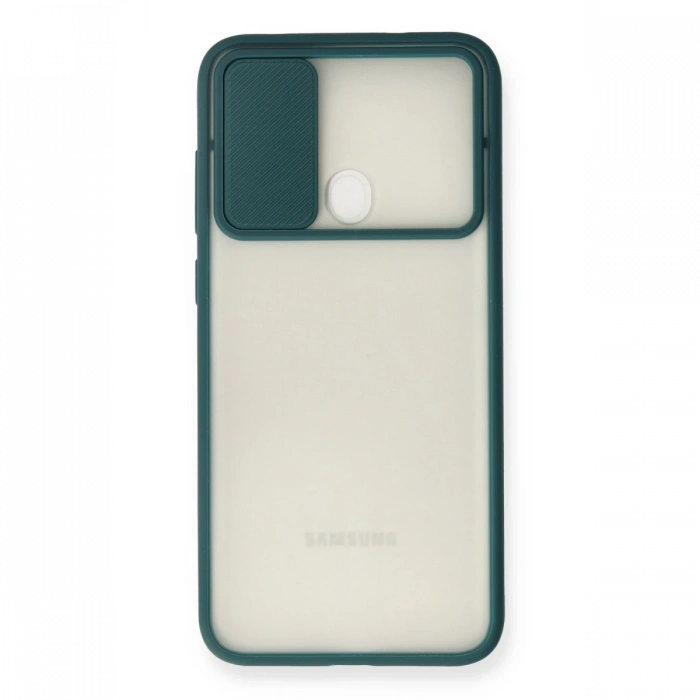 Newface Samsung Galaxy A11 Kılıf Palm Buzlu Kamera Sürgülü Silikon