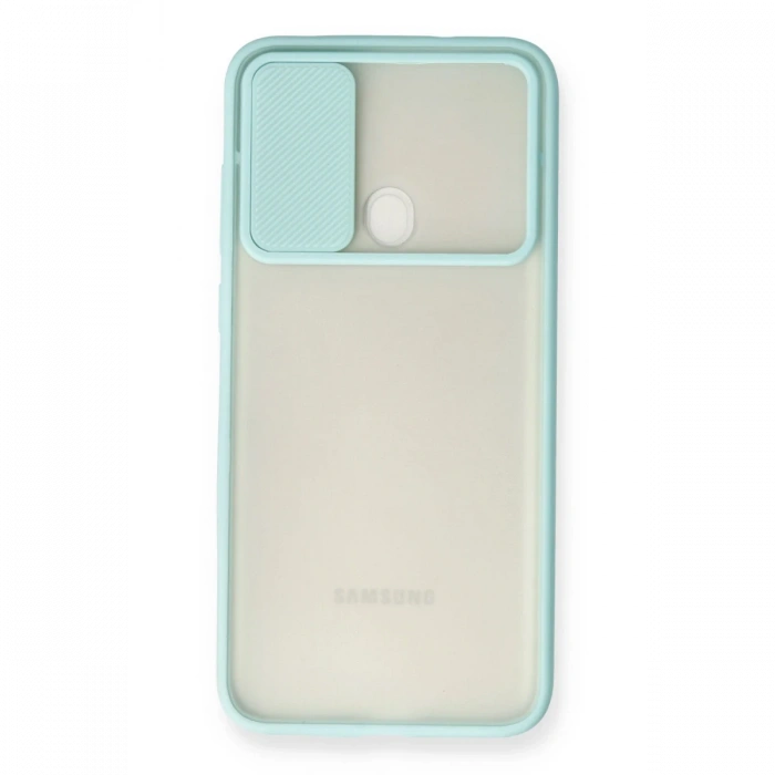 Newface Samsung Galaxy A11 Kılıf Palm Buzlu Kamera Sürgülü Silikon