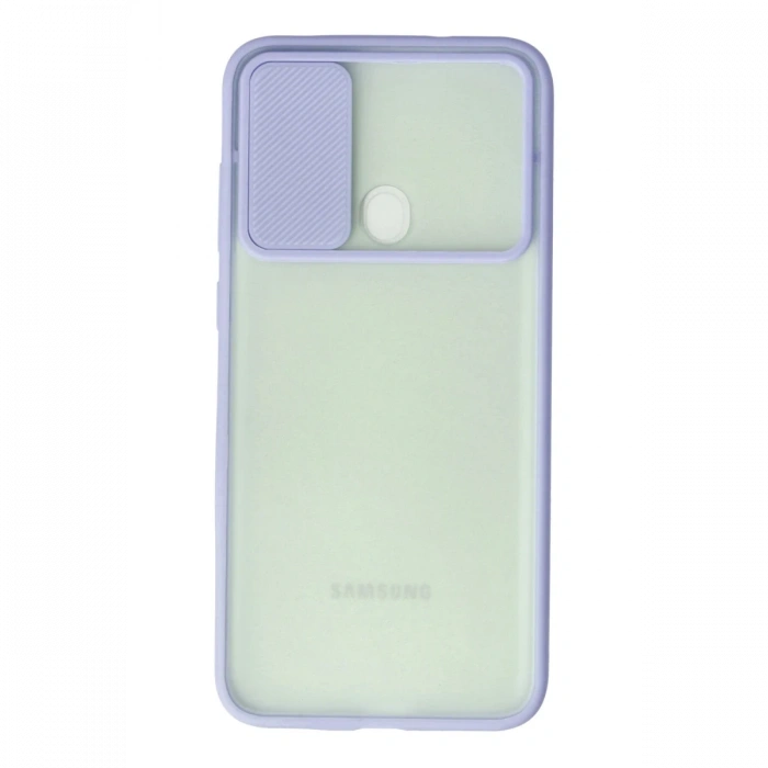 Newface Samsung Galaxy A11 Kılıf Palm Buzlu Kamera Sürgülü Silikon