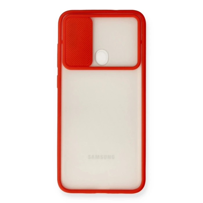 Newface Samsung Galaxy A11 Kılıf Palm Buzlu Kamera Sürgülü Silikon