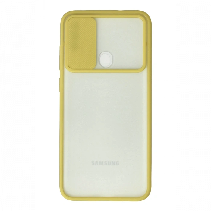 Newface Samsung Galaxy A11 Kılıf Palm Buzlu Kamera Sürgülü Silikon