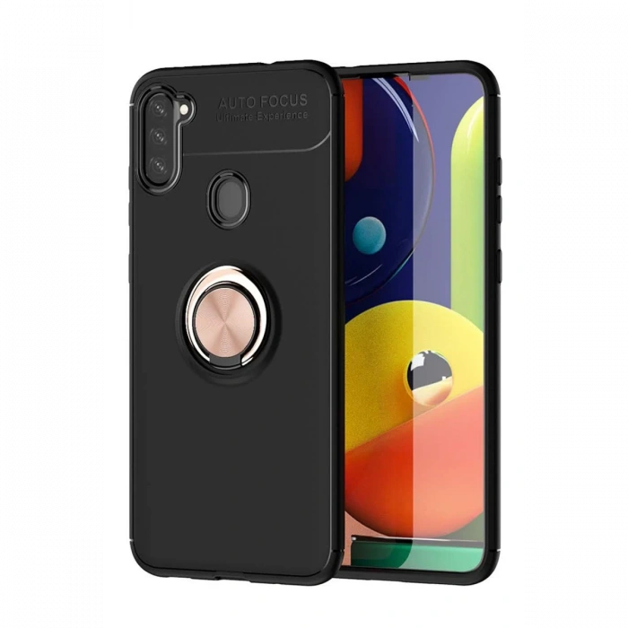 Newface Samsung Galaxy A11 Kılıf Range Yüzüklü Silikon