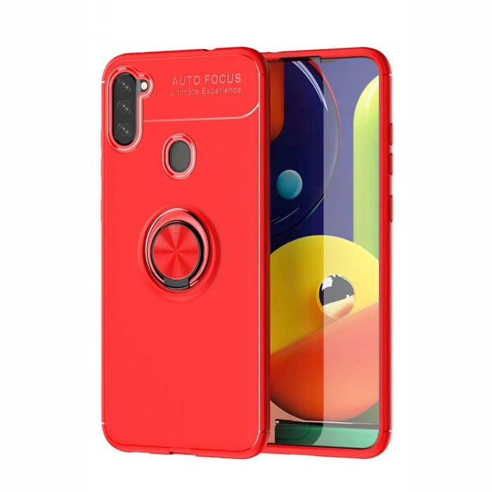 Newface Samsung Galaxy A11 Kılıf Range Yüzüklü Silikon