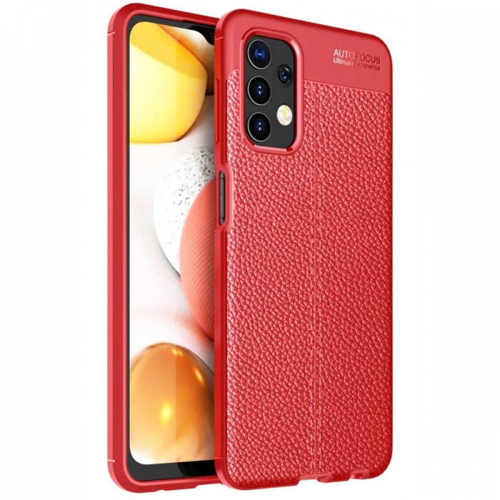 Newface Samsung Galaxy A13 4G Kılıf Auto Focus Kapak - Kırmızı