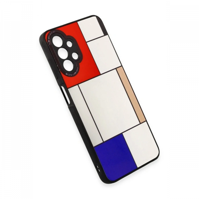 Newface Samsung Galaxy A13 4G Kılıf Mirror Desenli Kapak