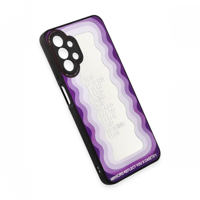 Newface Samsung Galaxy A13 4G Kılıf Mirror Desenli Kapak