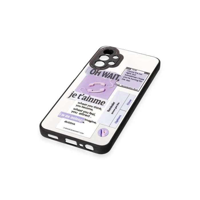 Newface Samsung Galaxy A13 4G Kılıf Mirror Desenli Kapak