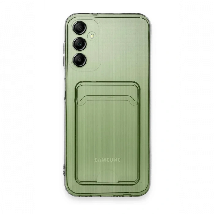 Samsung Galaxy A14 4G Kılıf Kart Şeffaf Silikon - Şeffaf