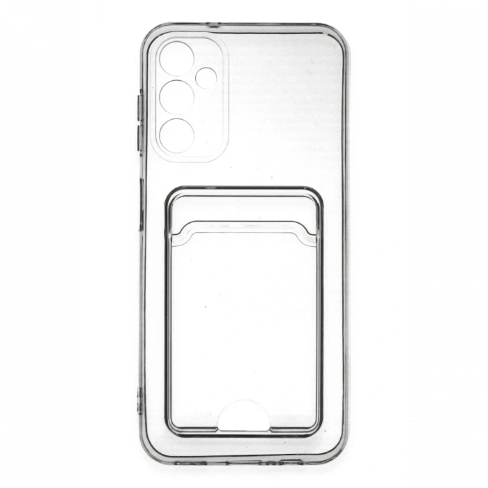 Samsung Galaxy A14 4G Kılıf Kart Şeffaf Silikon - Şeffaf