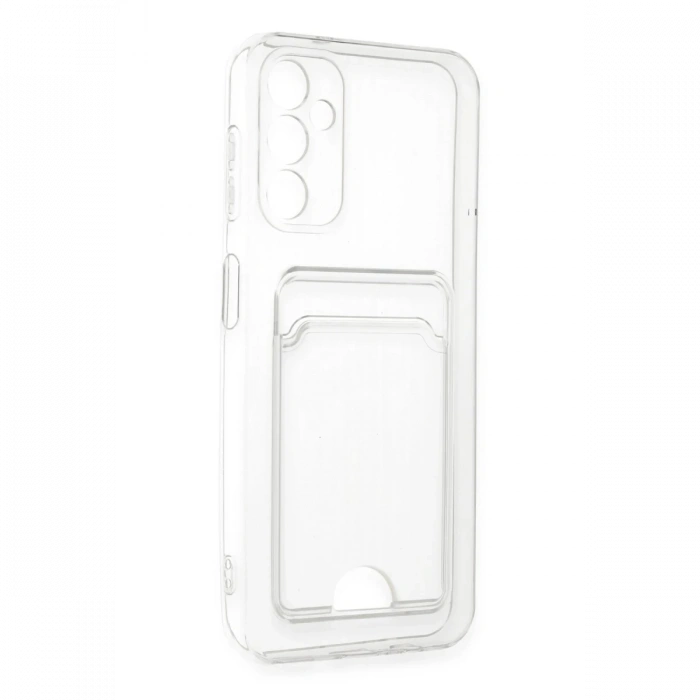 Samsung Galaxy A14 4G Kılıf Kart Şeffaf Silikon - Şeffaf