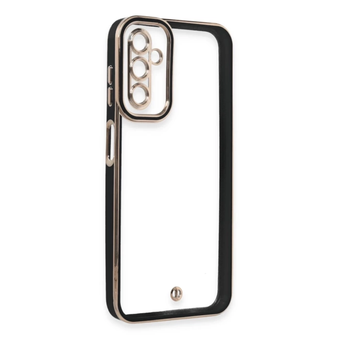 Newface Samsung Galaxy A14 4G Kılıf Liva Lens Silikon - Siyah