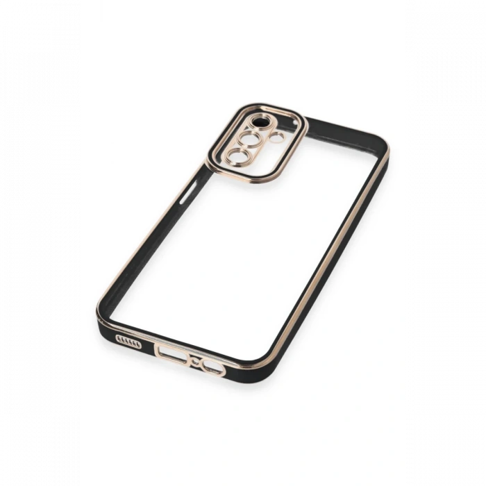 Newface Samsung Galaxy A14 4G Kılıf Liva Lens Silikon - Siyah