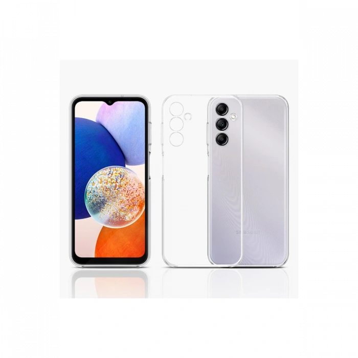 Newface Samsung Galaxy A14 4G Kılıf Lüx Şeffaf Silikon