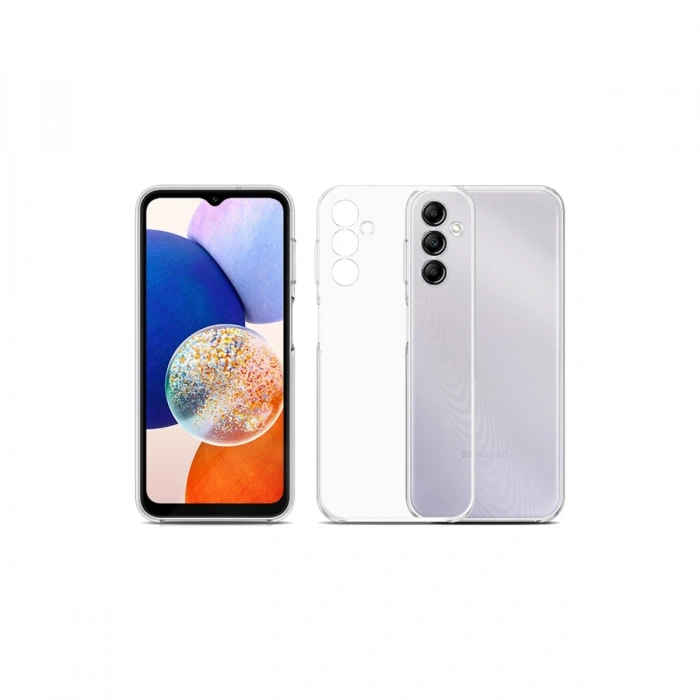 Newface Samsung Galaxy A14 4G Kılıf Lüx Şeffaf Silikon